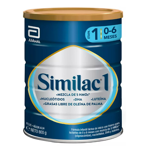 Leche Formula Nutricional Similac 1 800 g (0-6 Meses)