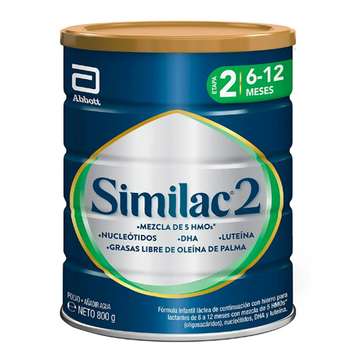 Formula Infantil Similac 2 5HMO 800 g (6-12 Meses)