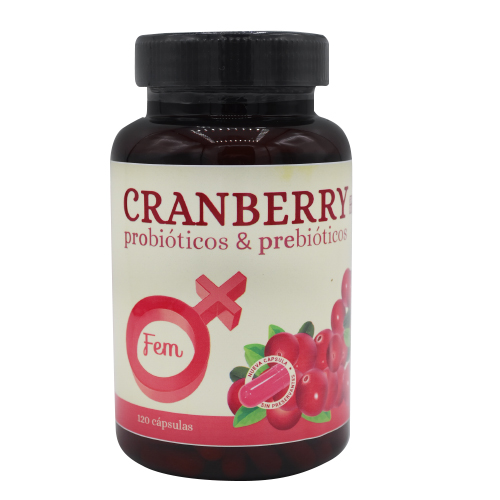 Cranberry Probiótico + Prebiótico 120 Capsulas