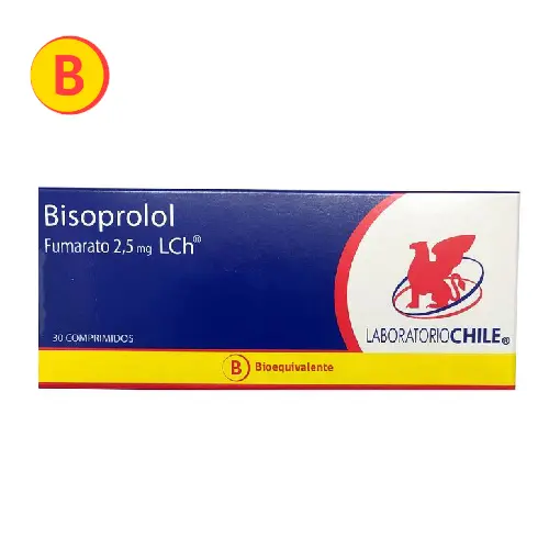 Bisoprolol 2,5 mg x 30 comprimidos (Lab. Chile)