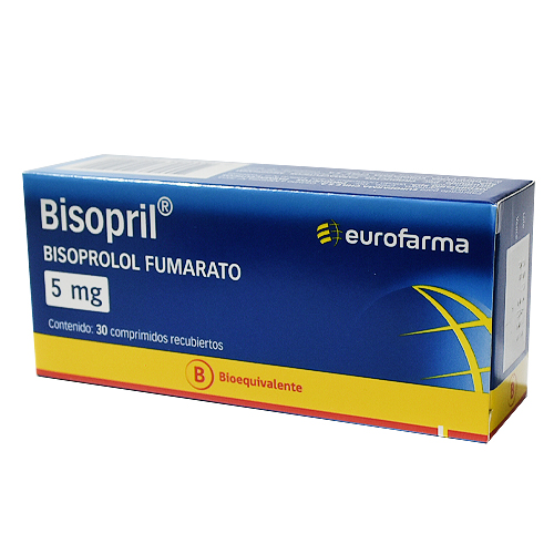 Bisopril 5 mg x 30 comprimidos recubiertos (Eurofarma)