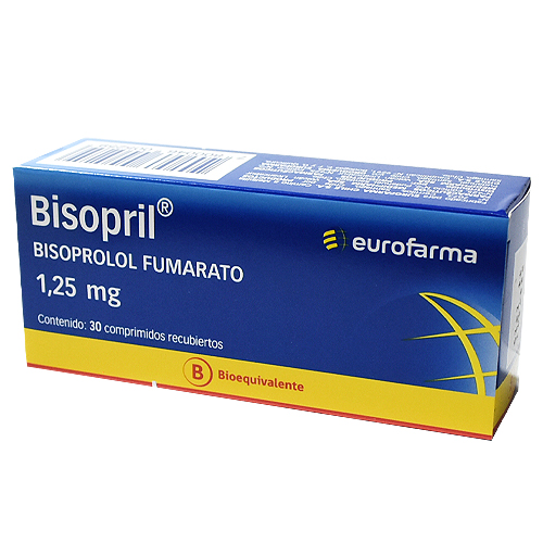 Bisopril 1.25 mg x 30 Comp.rec. DESCUENTO  (Eurofarma)