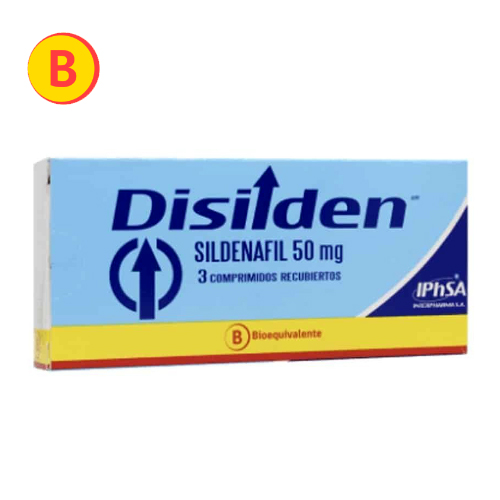 Disilden Sildenafil 100 mg x 3 comprimidos (Interpharma)