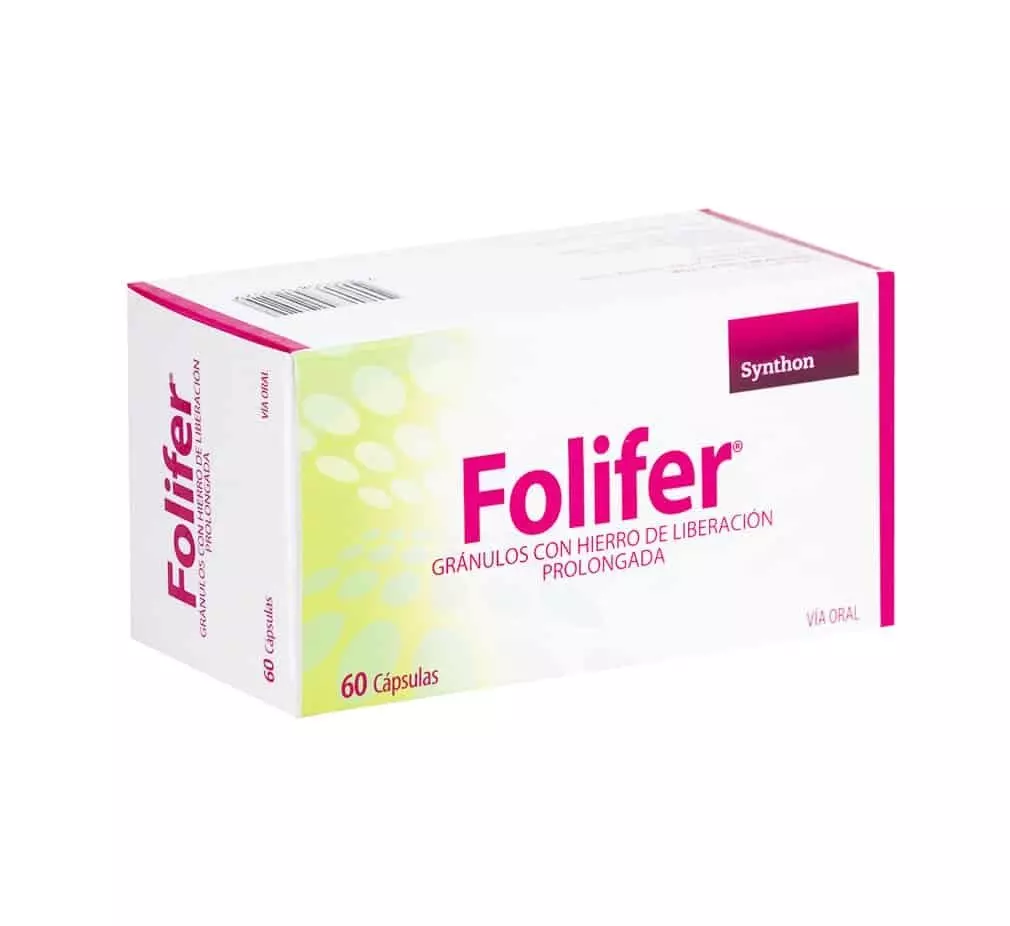 Folifer x 60 Cápsulas de liberación prolongada (Synthon)