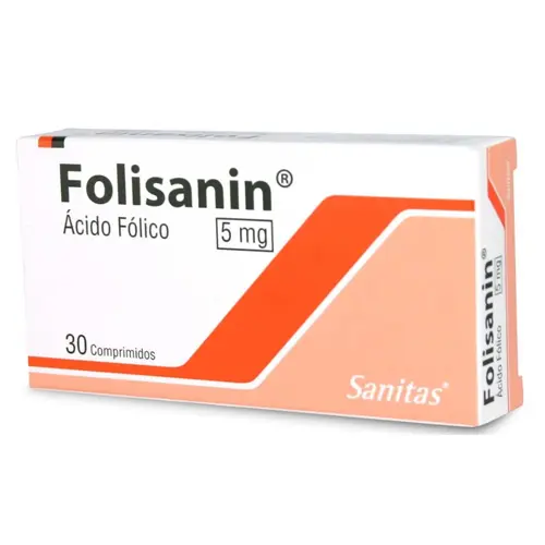 Folisanin 5 mg x 30 Comprimidos (Sanitas)