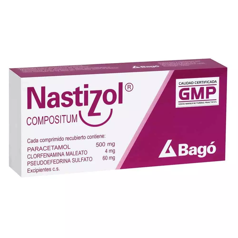 Nastizol Compuesto X 10 comprimidos recubiertos (Bagó)