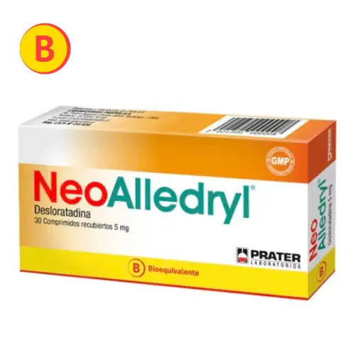 Neo-Alledryl Desloratadina 5 mg x 30 Comprimidos (Prater)