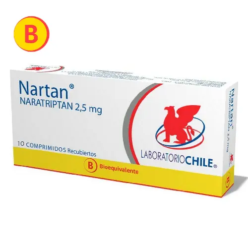 Nartan 2,5 X 10 comprimidos recubiertos (LCh)