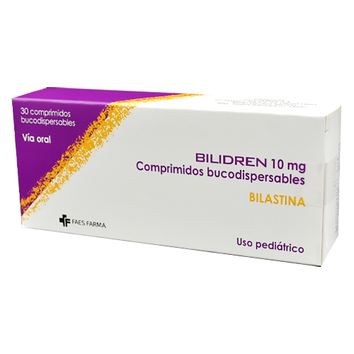 BILIDREN  Bilastina 10 mg  x 30 Comprimidos bucodispersables