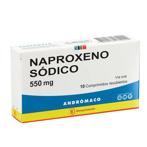 Naproxeno 550 mg x 10 comp. recubiertos (Andrómaco)