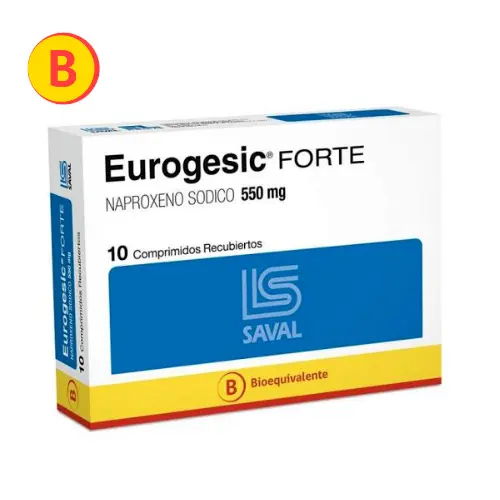 Eurogesic Forte 550mg x 10 comprimidos