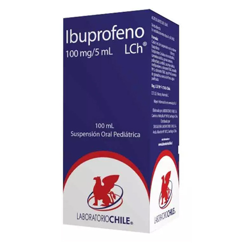 Ibuprofeno 100 mg/5 ml Suspención 100mL (Chile)