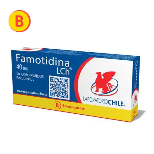 Famotidina 40 mg x 10 comprimidos (LCh)