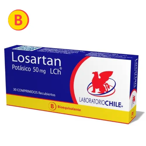 Losartan 50 mg x 30 comprimidos (LCH)