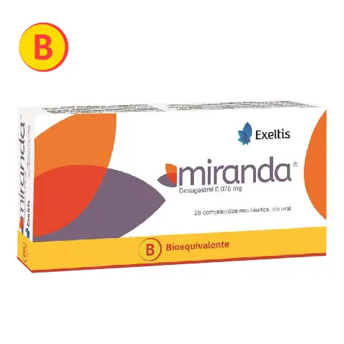 Miranda 28 Comprimidos Recubiertos 0,075 mg – Exeltis