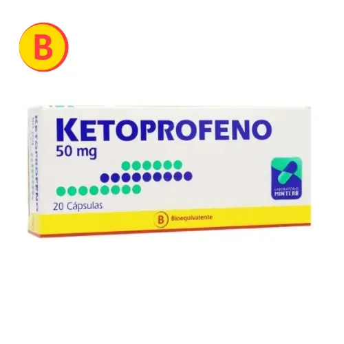 Ketoprofeno 50 mg x 20 Cápsulas (Mintlab) - EcoFarmacias