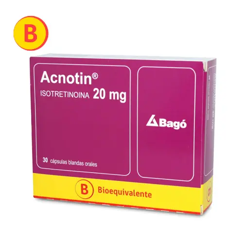 Acnotin 20mg x 30 capsulas blandas orales