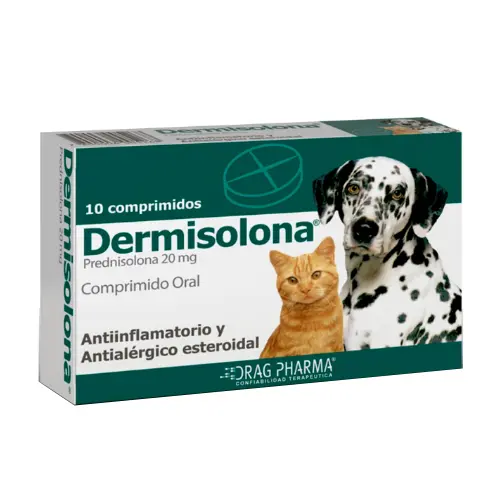 Dermisolona x 10 comprimidos Perro/Gato