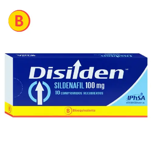 Disilden Sildenafil 100 mg X 10 Comprimidos Recubiertos