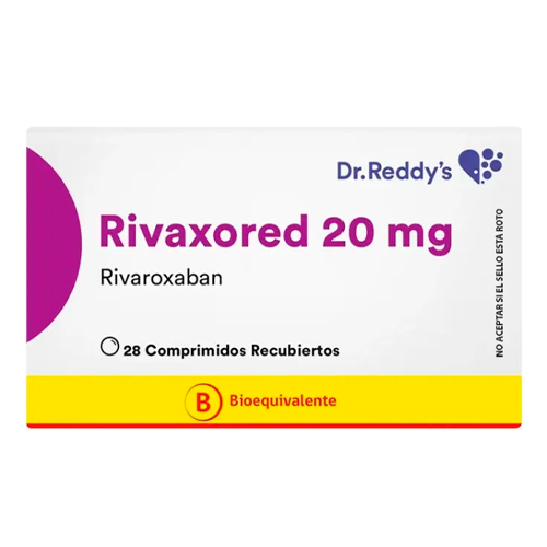 Rivaxored 20 mg x 28 Comprimidos Dr.reddy´s
