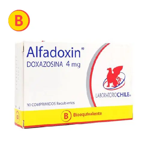 Alfadoxin Duxazosina 4 mg x 30 Comprimidos Recubiertos (Lab Chile)