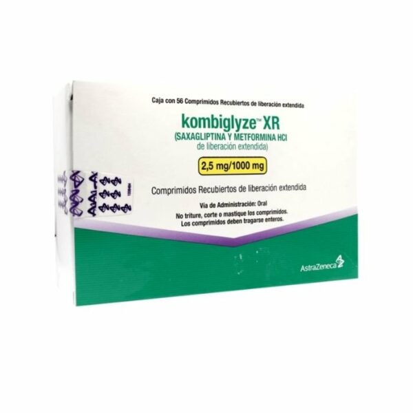 Kombiglyze XR 2.5/1000 x 56 Comprimidos(Astrazeneca)