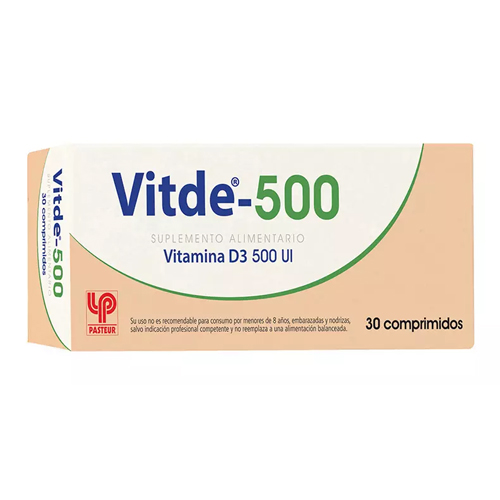 Vitde 500 UI x 30 comprimidos (Lab Pasteur)