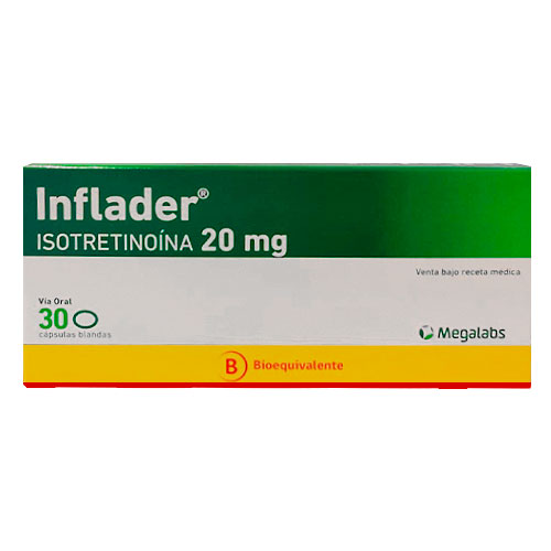 Inflader Isotretinoina 20 mg x 30 Capsulas Blandas