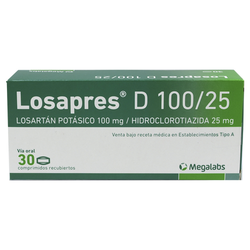 Losapres-D 100/25 x 30 comprimidos recubiertos