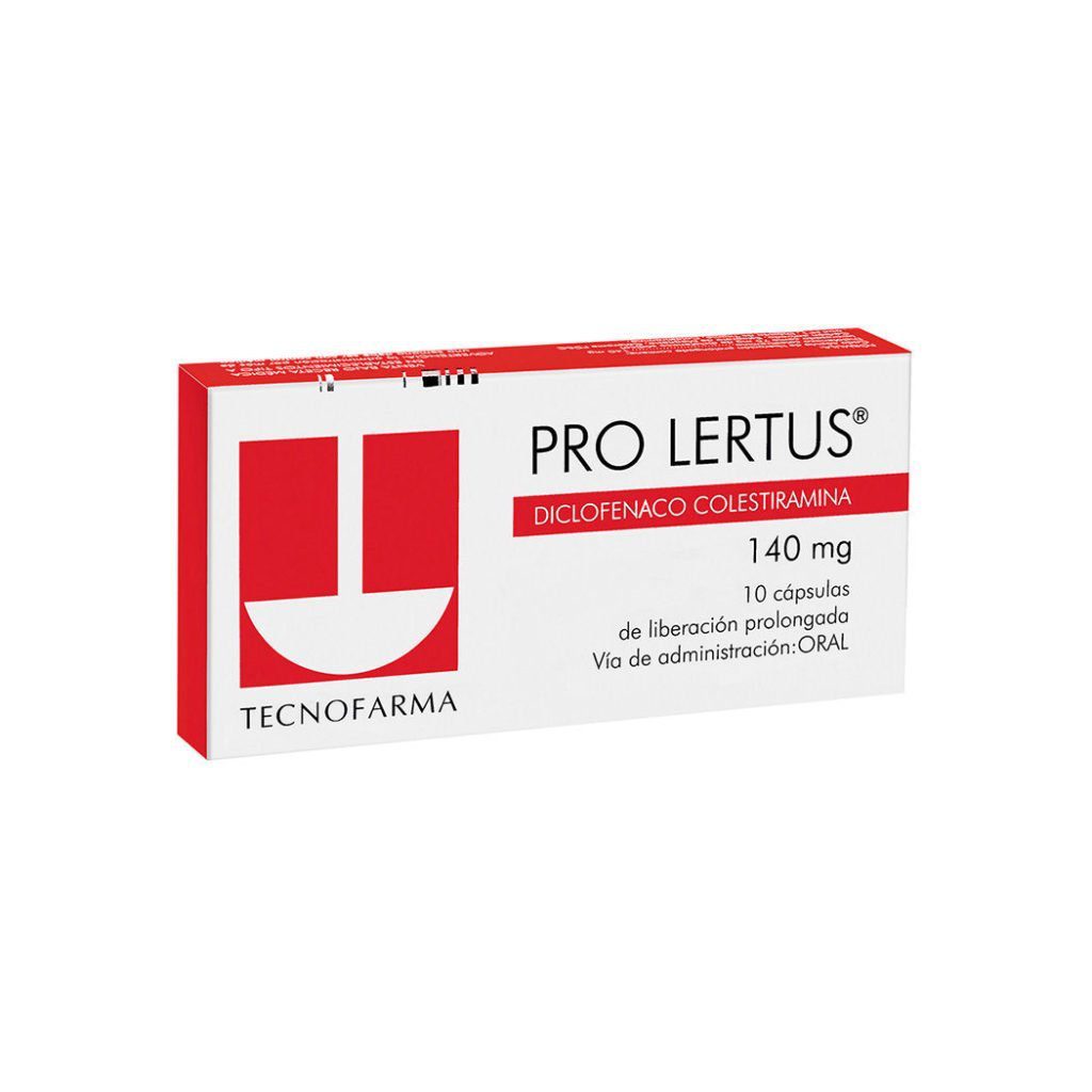 Prolertus 140 mg x 10 cápsulas de liberación controlada (Tecnofarma)