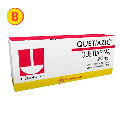 Quetiazic 25 mg x 30 comprimidos recubiertos (Tecnofarma)