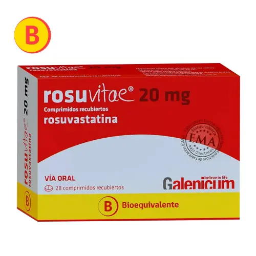 Rosuvitae 20 mg x 28 comprimidos recubiertos (Galenicum Chile)