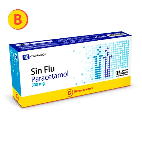 Sinflu (paracetamol) 500Mg X 16 comprimidos (Valma)