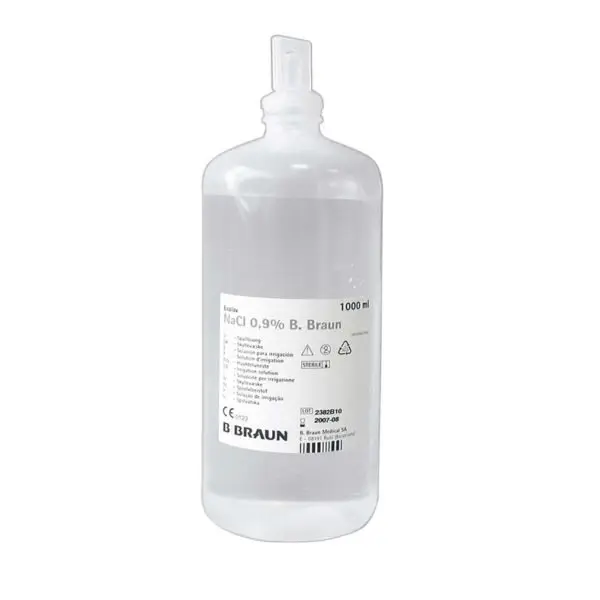 Suero fisiológico Litro (Cloruro de Sodio)