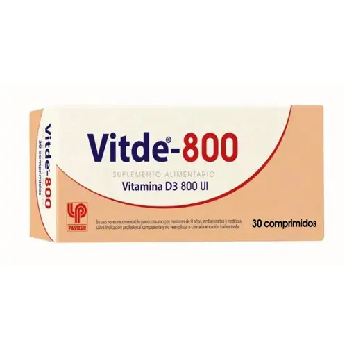 Vitde 800 UI x 30 comprimidos (Lab Pasteur)