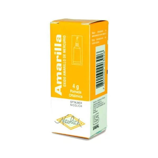 Pomada Amarilla Oftálmica 2% 4 g (Saval)