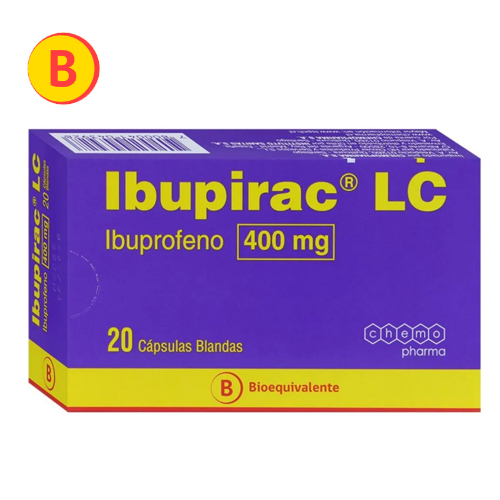 Ibupirac Lc 400Mg X 20 Capsulas Blandas (Chemofarma)