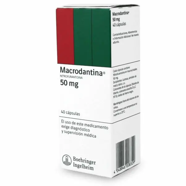 Macrodantina 50 mg x 40 cápsulas (Boehringer Ingelheim)