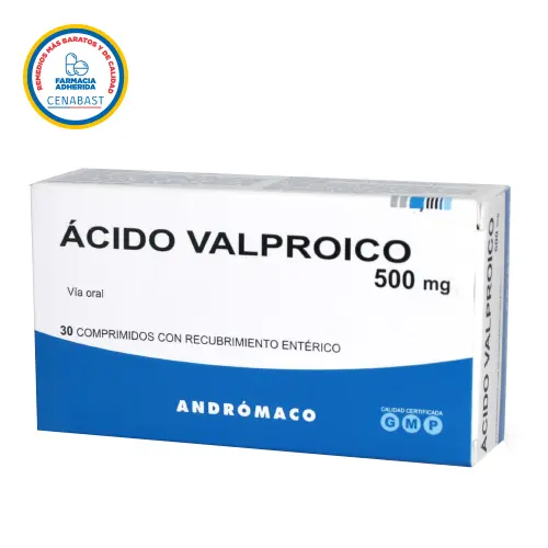 Ácido Valproico 500 mg 30 Comprimidos (Cenabast)