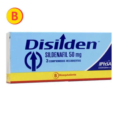 Disilden Sildenafil 50 mg x 3 comprimidos (Interpharma)