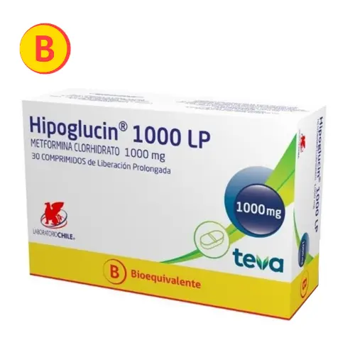 Hipoglucin Lp 1000 mg x 30 Comprimidos de liberación prolongada (LCh)