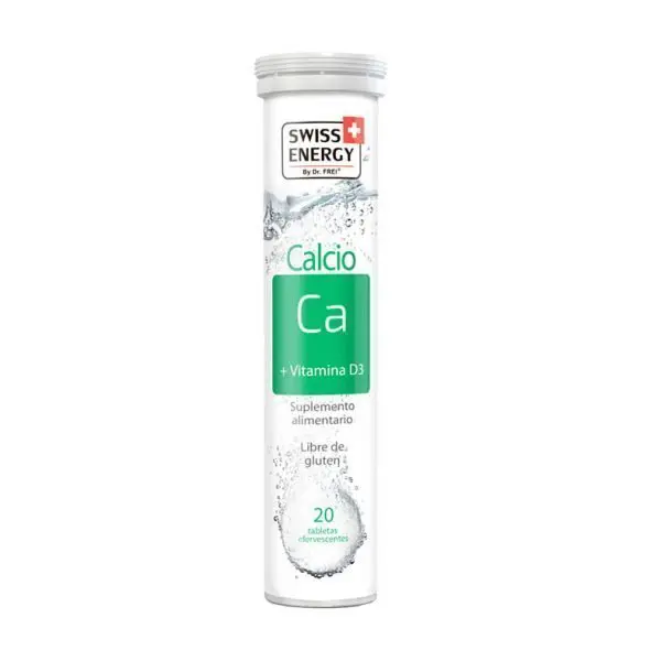 Calcio + Vit D3 x 20 tab efervescentes Swiss Energy