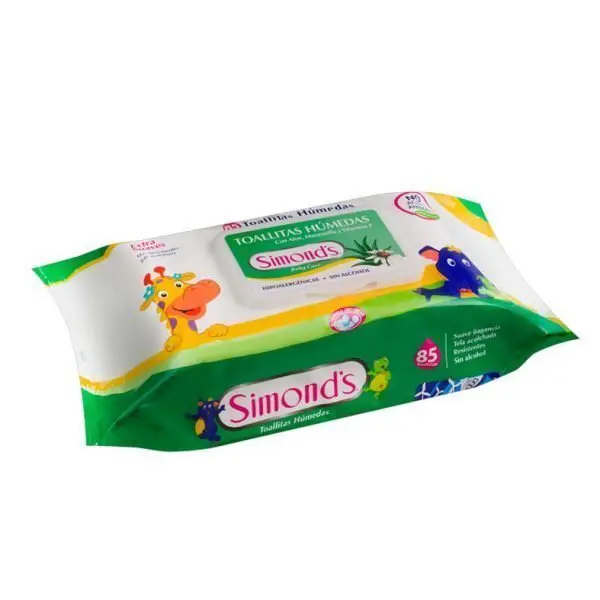 Simonds Toallitas Húmedas Aloe Vera x 85