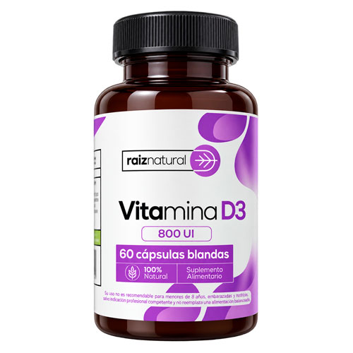 Vitamina D 800 UI x 60 cápsulas