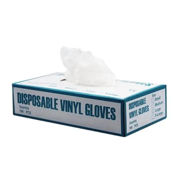 Guantes de Vinilo Talla L x 100