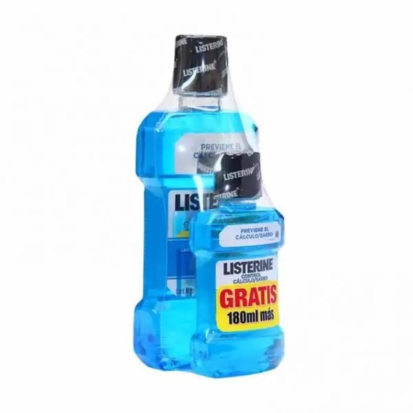 Listerine Enjuague Bucal Control Sarro Pack 500 + 180 ml