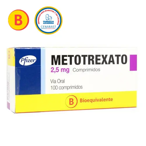 Metotrexato 2,5 mg x 100 comprimidos (Pfizer) (Cenabast)