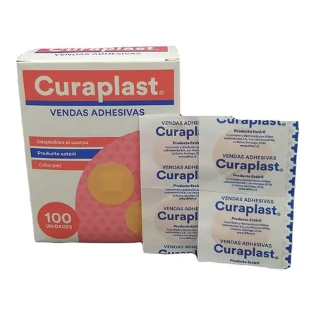 Parche Curaplast Redondo 100 unidades