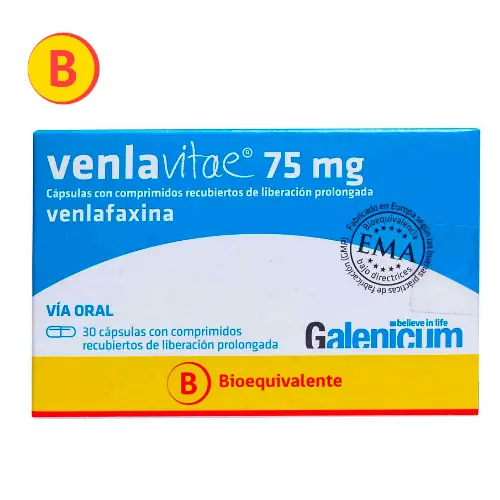 Venlavitae 75 mg x 30 cápsulas con comprimidos recubiertos de liberación prolongada (Galenicum)