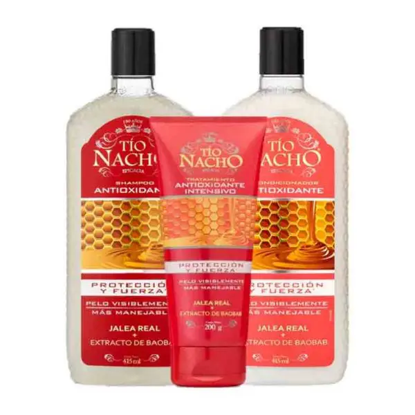 Tío Nacho Pack Antioxidante Shampoo + Acondicionador + Tratamiento